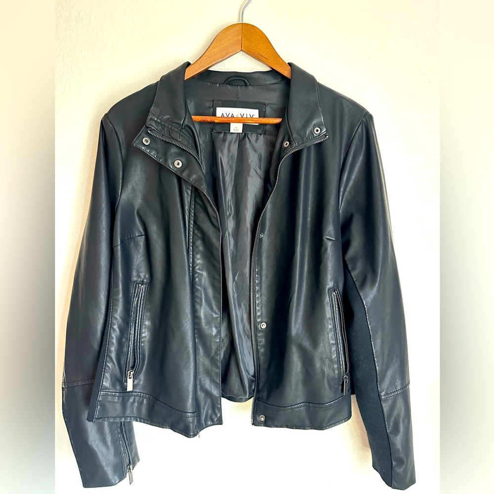 Ava & Viv faux leather jacket. Size XL